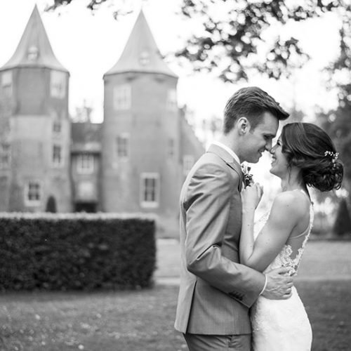 zwart-wit-bruiloft-fotografie-romantisch-kasteel